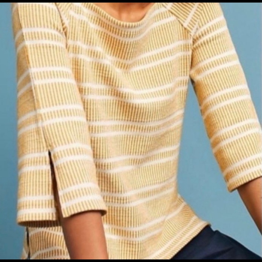 Bell-Sleeve Yellow Top from Anthropologie